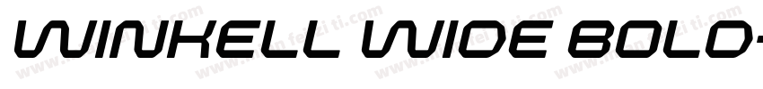 Winkell Wide Bold字体转换